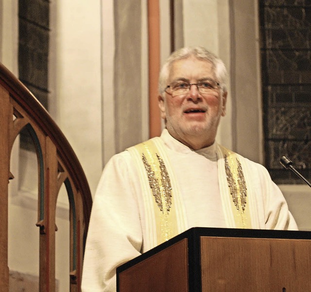 Der katholische Dekan am Reformationst...elischen Kirche:  Hans-Jrgen Decker.   | Foto: Jahn