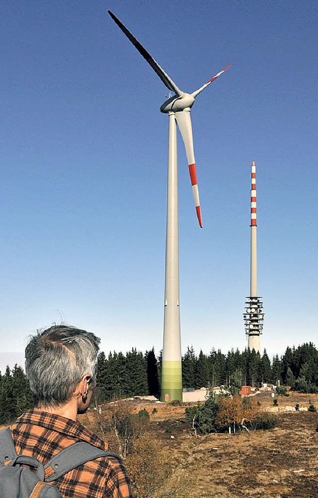 Neuer Rotor auf der Hornisgrinde im Ortenaukreis   | Foto: Jehle