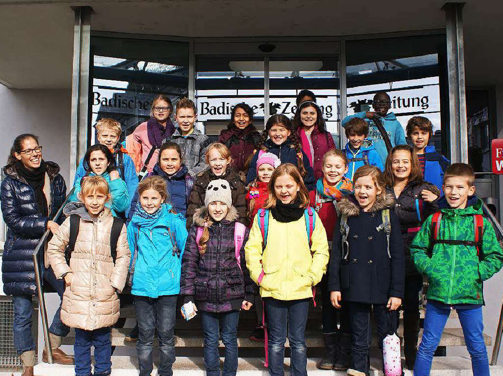 Klasse 4a der Michael-Friedrich-Wild-Grundschule aus Müllheim Klasse 4a der Michael-Friedrich-Wild-Grundschule aus Müllheim