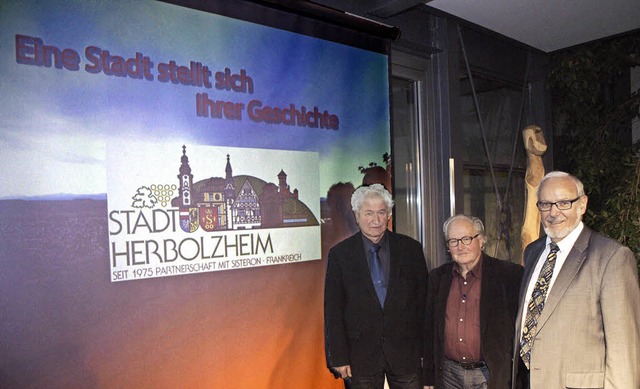 Bei der Filmprsentation &#8222;Herbol...lzheims Brgermeister Ernst Schilling.  | Foto: Michael haberer