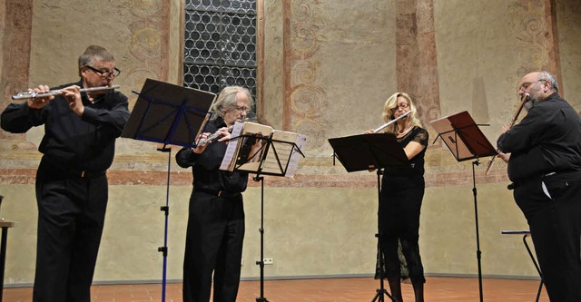 Vier Flten im Dienst der Menschenrech... Maria Wicht und Winfried Meier-Ehrat   | Foto: Beatrice Ehrlich