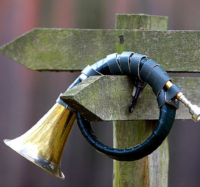 Das Jagdhorn spielt die Hauptrolle bei der Hubertusmesse.  | Foto: dpa