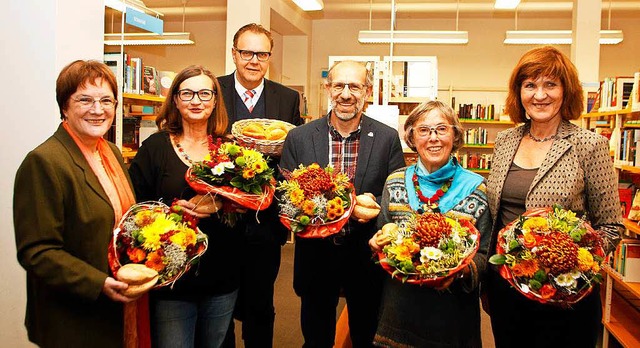 Die Preistrger: (von links) Christa H...harz, Helga Rdiger, Carola Horstmann.  | Foto: Heidi Foessel