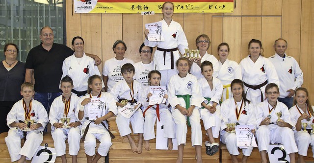 Erfolgreiche  Tunsler Karateka bei der Deutschen Meisterschaft   | Foto: Privat