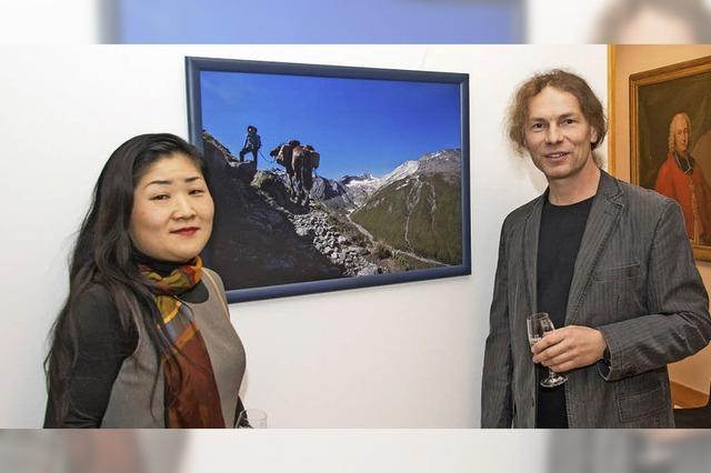 Mit Pferd Gina ber die Alpen