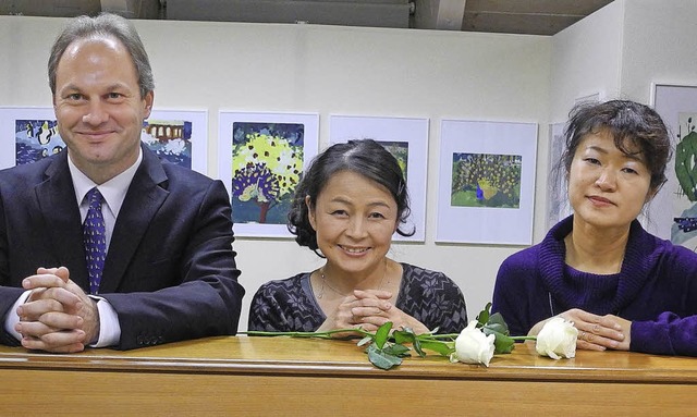Sie begeistern ihr Publikum in Bernau ... Ohira und Kaoru Yamamoto (von links)   | Foto: Margarethe Kpfer
