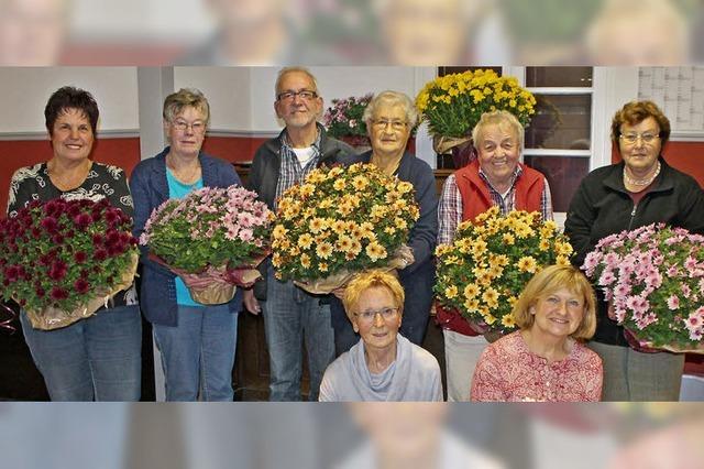 Von Blumen bis Bewirtung ist der Verein engagiert