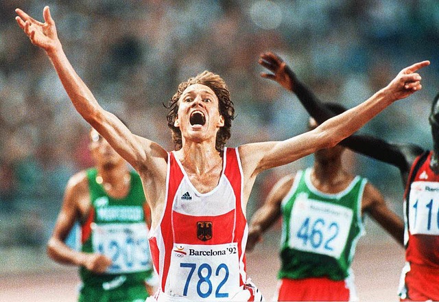 Dieter Baumann wie man ihn kennt: 1992... den Olympischen Spielen in Barcelona   | Foto: dpa