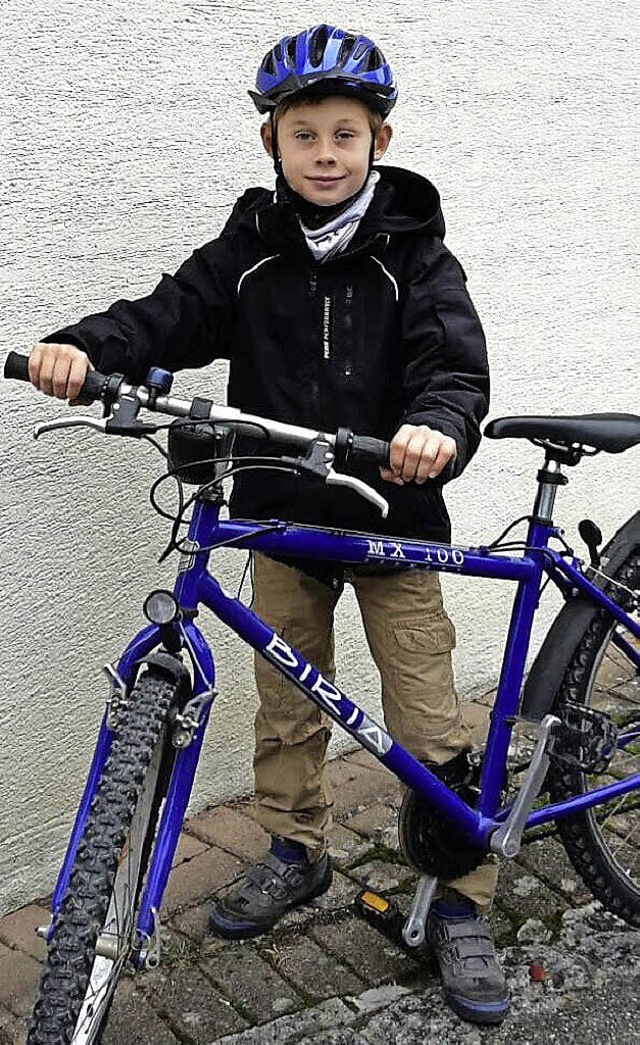 Stolzer und erfolgreicher Fahrradprfling: Noah Ohme   | Foto: Privat