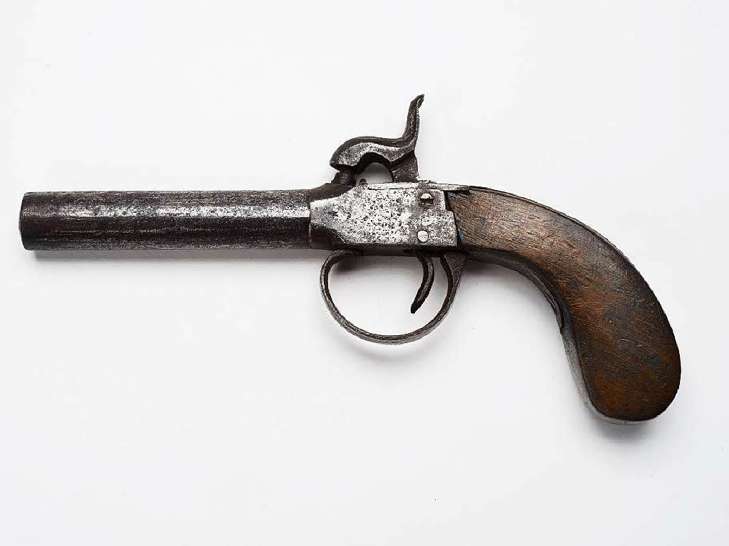 Pistole, die Edward Oxford bei einem Attentatsversuch auf Queen Victoria 1840 verwendete.