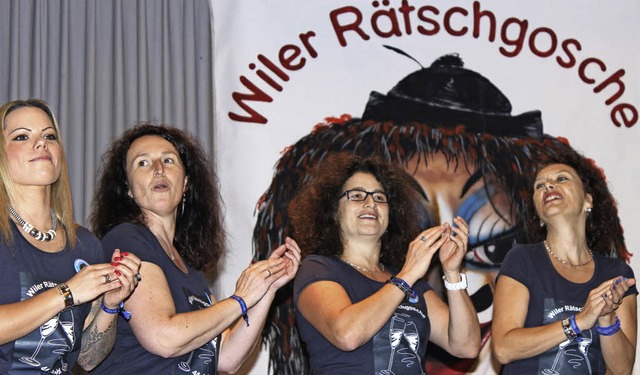Die Wiler Rtschgosche feierten sich und ihr nrrisches Jubilum.   | Foto: Antje Gessner