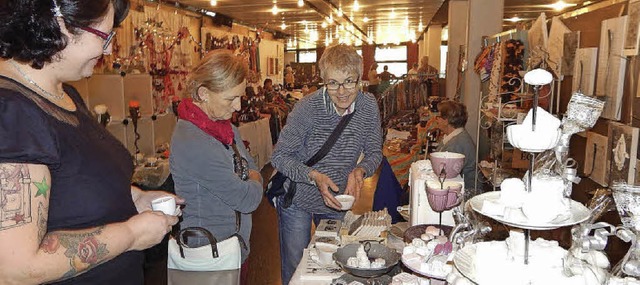 Neue Ideen und vielfltiges Angebot sc...nden begeisterte Besucher im Rathaus.   | Foto: Claudia Gempp