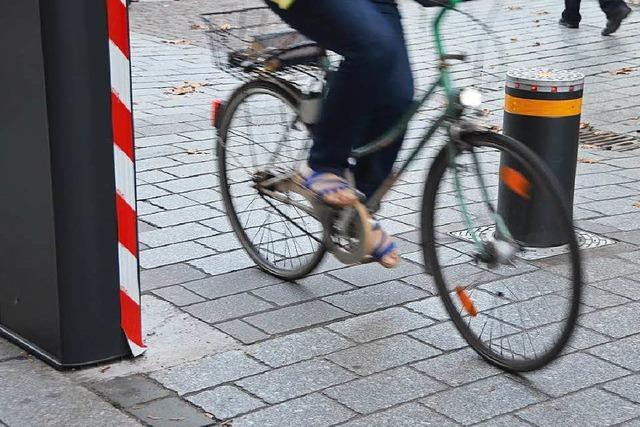 Poller halten Lörracher Fußgängerzone fast autofrei