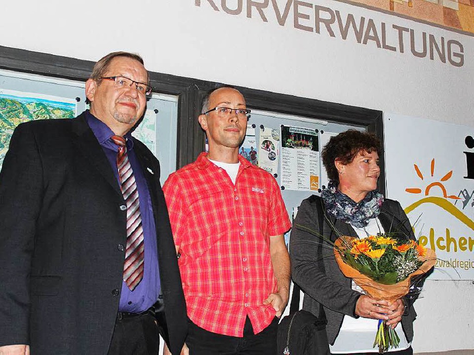 Berthold Klingele, Michael Fischer und Wahlsiegerin Annette Franz  | Foto: Hermann Jacob
