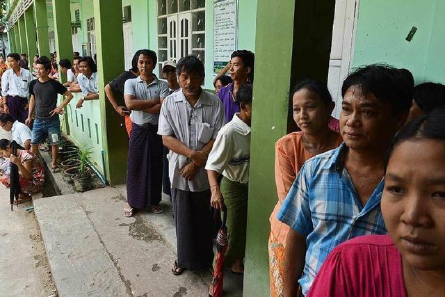 Erstmals seit 25 Jahren durften die Myanmaren wählen
