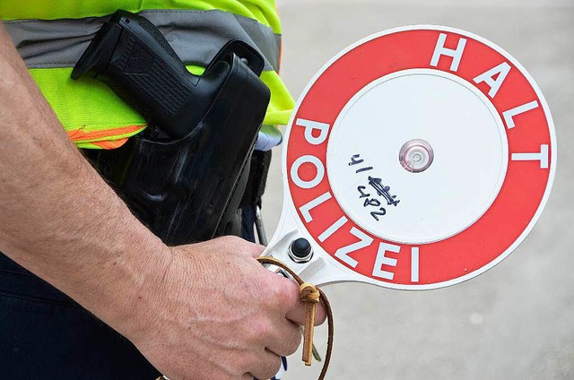 Halt <BZ-Partner></BZ-Partner>Polizei:...fenburg wurde er schlielich gestoppt.  | Foto: Helmut Seller