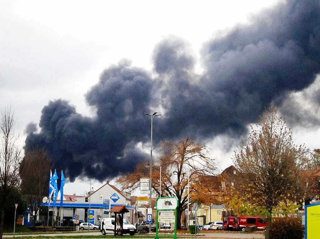 Der Blick auf den Brand  von der sdlichen Herbolzheimer Stadteinfahrt aus.