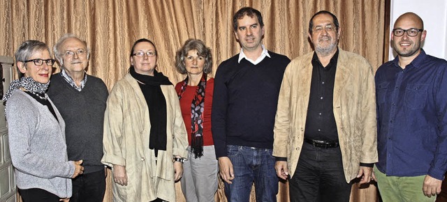 Das neue Vorstandsteam des Vereins &#8...ruegel und Simon Kaufmann (von links).  | Foto: Christiane Franz