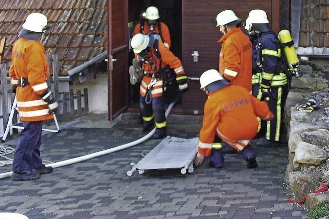 Erfolgreiche Probe der Feuerwehr Boll