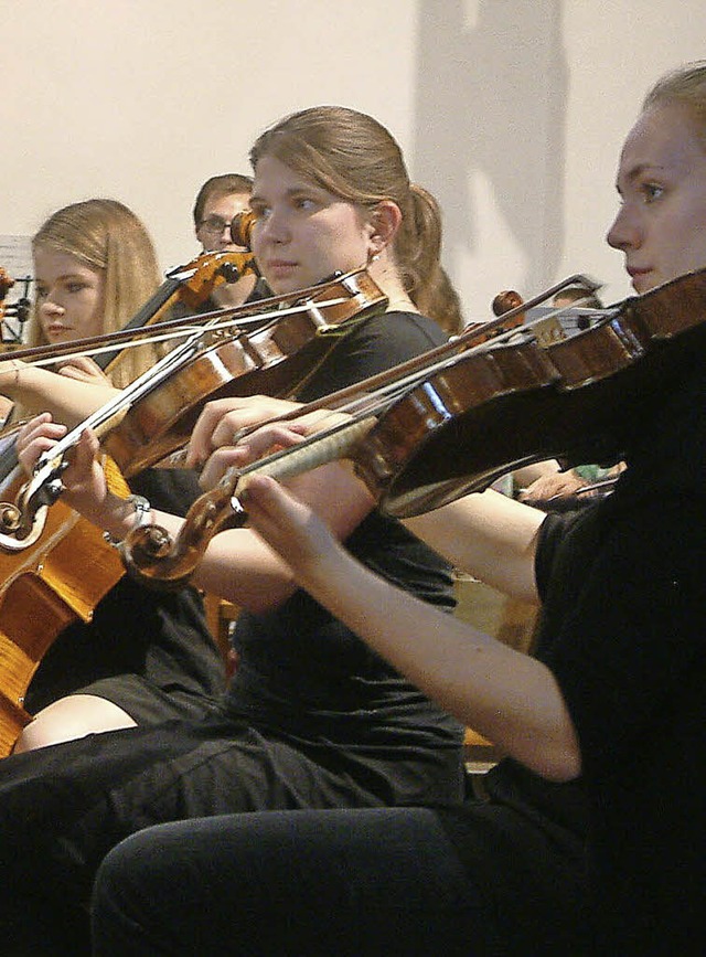 Die Jungen Sinfoniker der Basler Musikschulen   | Foto: Archivfoto: R. Frey