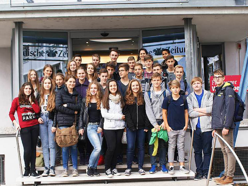 Klasse 9b des Geschwister-Scholl-Gymnasiums aus Waldkirch