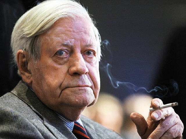 Ein prgendes Gesicht der Bundesrepublik: Helmut Schmidt.  | Foto: dpa