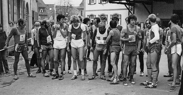 Ein Bild aus den Anfngen des Riegeler Crosslaufs von 1977.   | Foto: Privat