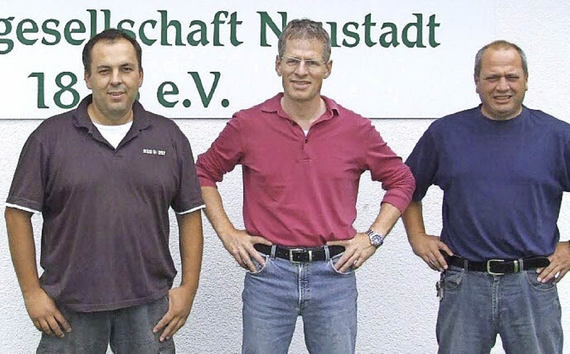 Südbadischer Mannschaftsmeister mit de...lic, Frank Staab  und Markus Schlegel   | Foto: privat