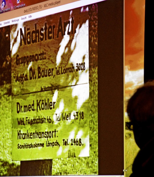 Hinweis im Grenzverhau-Film: Wo finden die RAD-Leute einen Arzt?  | Foto: Hannes Lauber