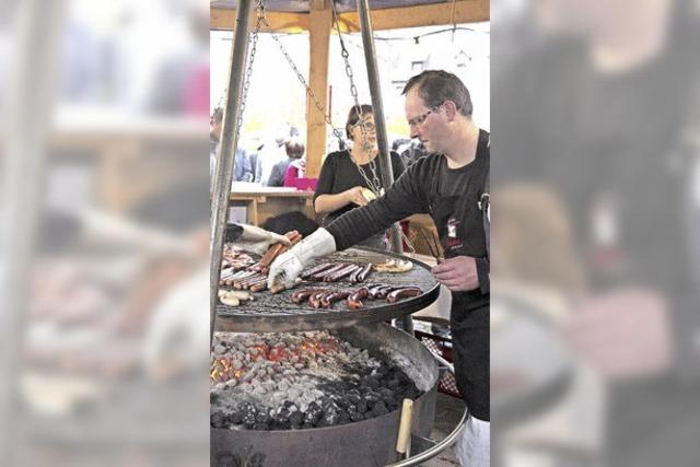 Grillwurst und Glhwein