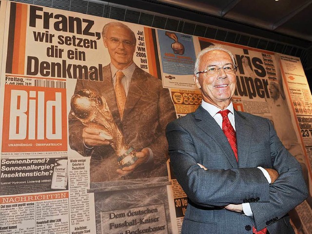 Das Denkmal brckelt: Franz Beckenbauer  | Foto: Jens Kalaene