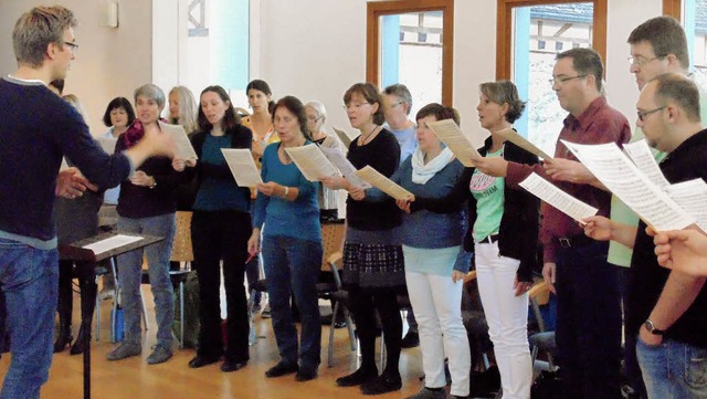 Das Ensemble Vocalconsort Bad Sckinge...s Mnsterkonzert in Bad Sckingen vor.  | Foto: Michael Gottstein