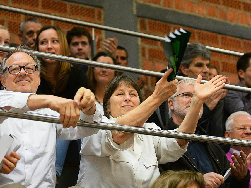 Impressionen rund um das Achtelfinale im deutschen Volleyball-Pokal zwischen dem Zweitligisten 1844 Freiburg und dem Erstliga-Tabellenfhrer United Volleys Rhein-Main.