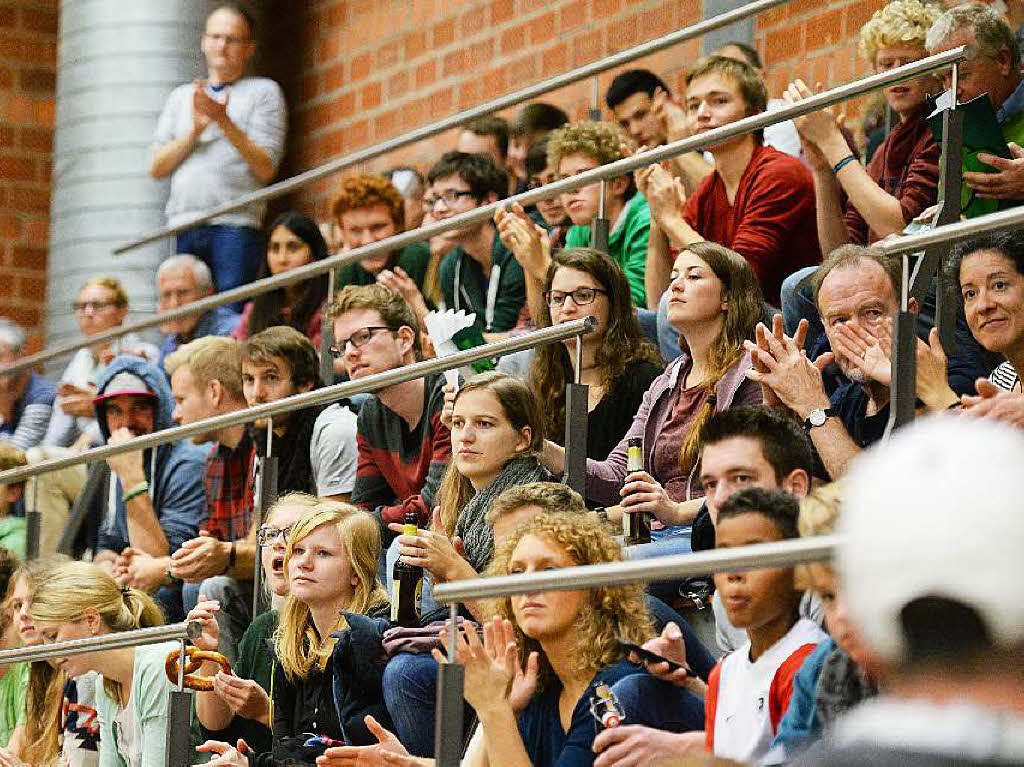 Impressionen rund um das Achtelfinale im deutschen Volleyball-Pokal zwischen dem Zweitligisten 1844 Freiburg und dem Erstliga-Tabellenfhrer United Volleys Rhein-Main.