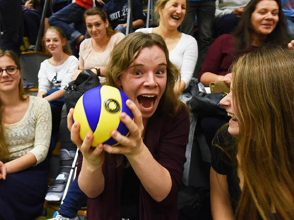 Impressionen rund um das Achtelfinale im deutschen Volleyball-Pokal zwischen dem Zweitligisten 1844 Freiburg und dem Erstliga-Tabellenfhrer United Volleys Rhein-Main.