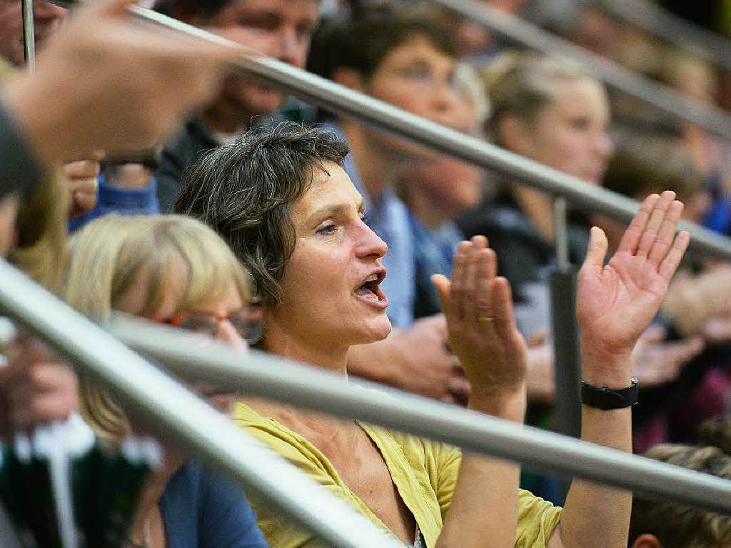 Impressionen rund um das Achtelfinale im deutschen Volleyball-Pokal zwischen dem Zweitligisten 1844 Freiburg und dem Erstliga-Tabellenfhrer United Volleys Rhein-Main.