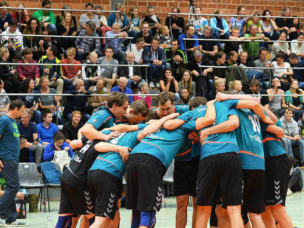 Impressionen rund um das Achtelfinale im deutschen Volleyball-Pokal zwischen dem Zweitligisten 1844 Freiburg und dem Erstliga-Tabellenfhrer United Volleys Rhein-Main.