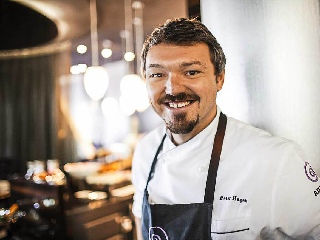 Gerade noch auf der Plaza Culinaria, jetzt wieder im Rampenlicht von Michelin: Zwei-Sterne-Koch Peter Hagen vom Restaurant ammolite in Rust