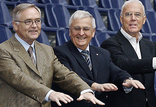 Sie sollen bereits 2003 über vom Dreyf..., Theo Zwanziger und Franz Beckenbauer | Foto: dpa Sie sollen bereits 2003 über vom Dreyf..., Theo Zwanziger und Franz Beckenbauer | Foto: dpa