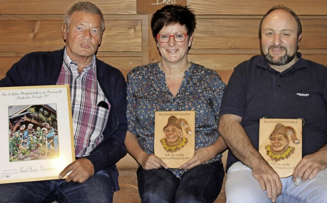 Karl-Heinz Haverkamp (50Jahre), Christine Wisser (259 und Ingo Keller (25)  | Foto: Dennis Wipf