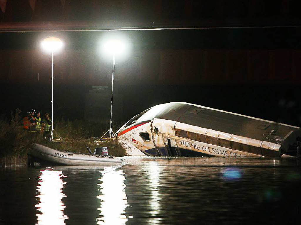 In Eckwersheim bei Straburg ist ein TGV entgleist