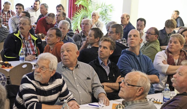 Die Bereichsversammlung des Badischen ...schfelden war am Samstag  gut besucht.  | Foto: Ilona Hge