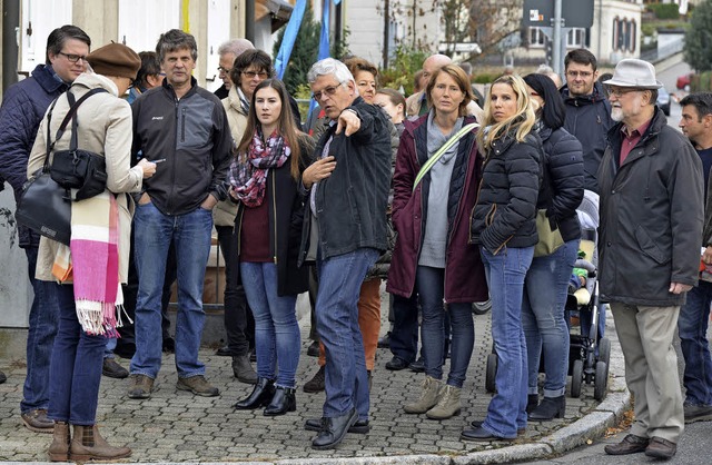 Viele Vorschlge und Ideen konnten bei der Begehung am Samstag gesammelt werden  | Foto: Martin Eckert