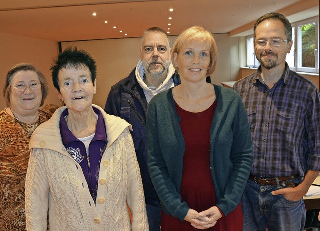 Gewhlt wurden (von links) Gertrud Win...er), Andreas Slinger (Schriftfhrer).  | Foto: Heinz Vollmar