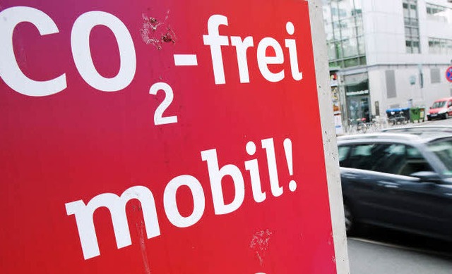 Mobil ohne Kohlendioxid - das klappt nicht so richtig.  | Foto: dpa