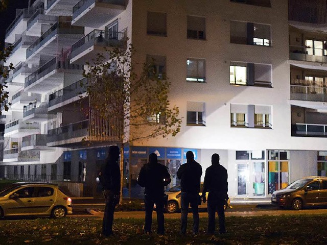 Groer Polizeieinsatz im Straburger Stadtteil Neudorf.  | Foto: AFP