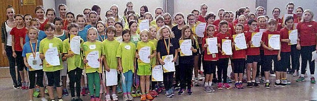 <BZ-FotoAnlauf>Rope Skipping:</BZ-Foto... Die  Meister des Ortenauer Turngaus.   | Foto:  Turngau