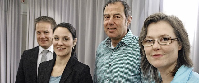 Markus Mayer, Isabel Gerhuser, Andrea...dner (von links) bilden den Vorstand.   | Foto: Thomas Loisl Mink