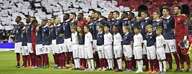 Das Spiel der Franzosen im Londoner Wembleystadion fand statt.  | Foto: dpa