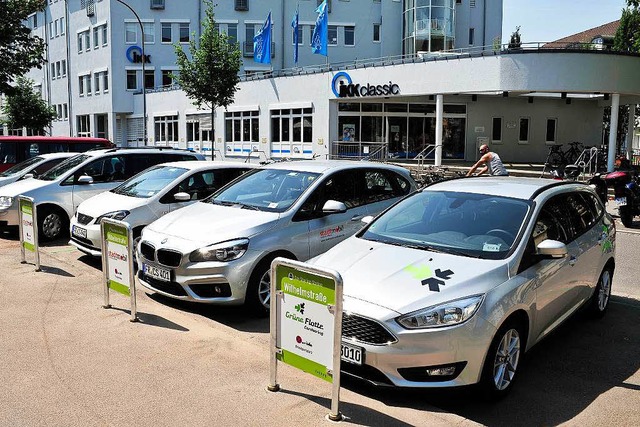 Carsharing-Autos in der Wilhelmstrae (Symbolbild)  | Foto: Thomas Kunz